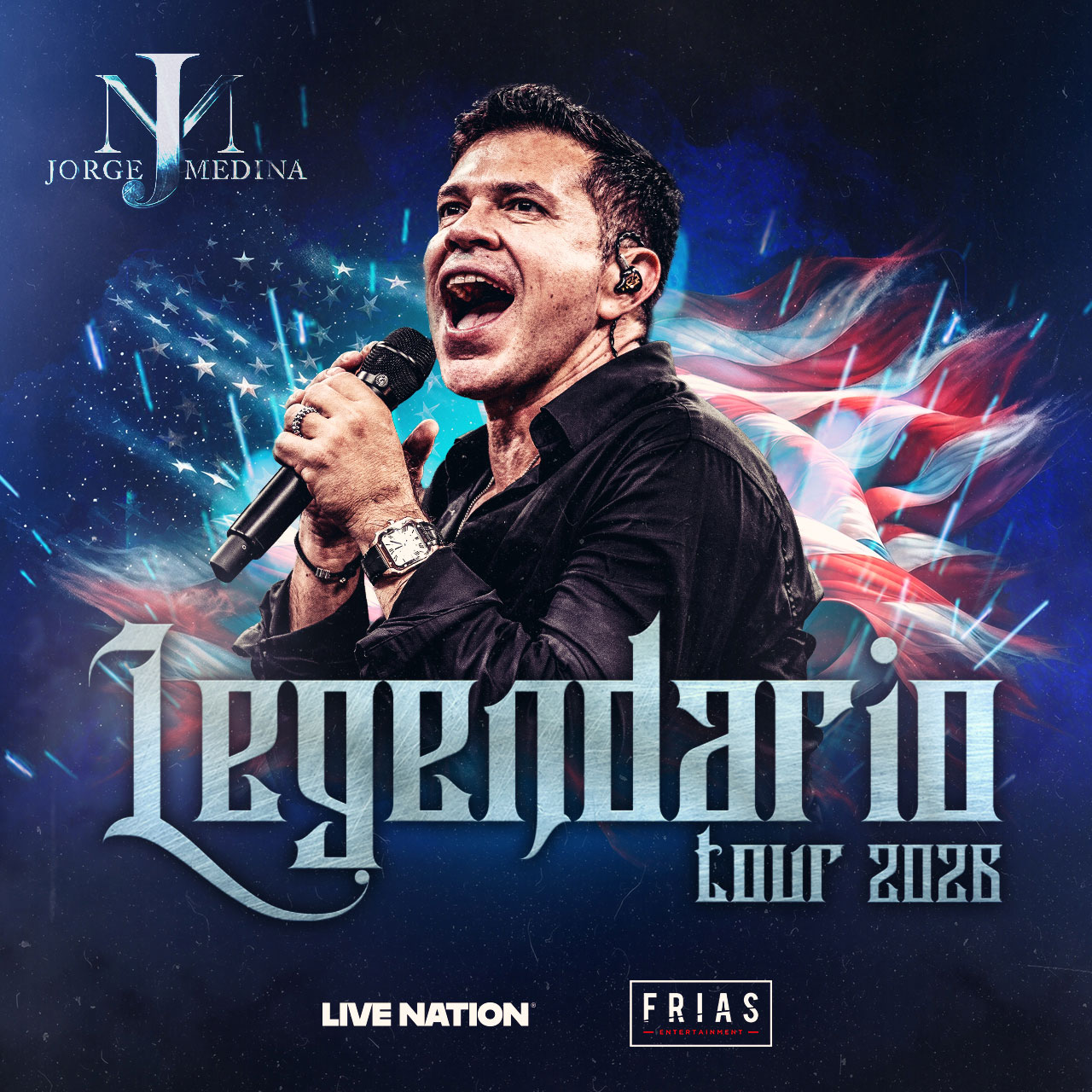 Jorge Medina 2026 & 2027 live concert poster
